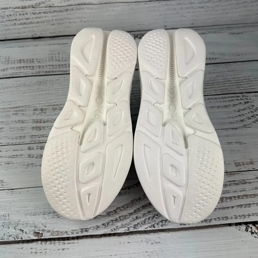 HOKA Rincon 4 Womens 8B Running Shoes White Silver
